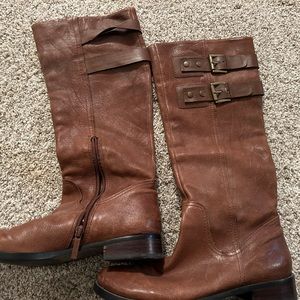 Nine West Tumble Cognac -Brown Leather  (size 6.5)